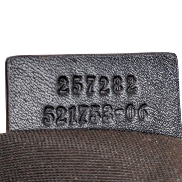 GUCCI Guccissima Leather Embossed GG Black Small Shoulder Bag - Picture 4 of 9